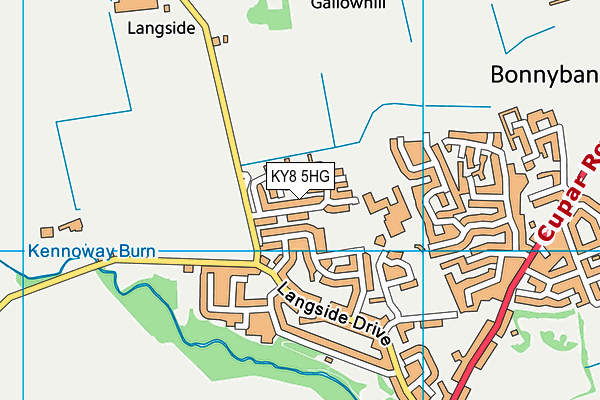 KY8 5HG map - OS VectorMap District (Ordnance Survey) KY8 5HG map - OS VectorMap District (Ordnance Survey)