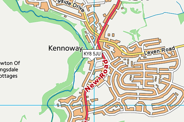 KY8 5JU map - OS VectorMap District (Ordnance Survey) KY8 5JU map - OS VectorMap District (Ordnance Survey)