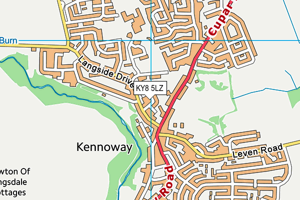 KY8 5LZ map - OS VectorMap District (Ordnance Survey) KY8 5LZ map - OS VectorMap District (Ordnance Survey)