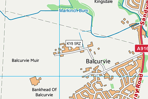 KY8 5RZ map - OS VectorMap District (Ordnance Survey) KY8 5RZ map - OS VectorMap District (Ordnance Survey)