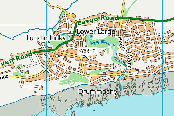 KY8 6HP map - OS VectorMap District (Ordnance Survey)