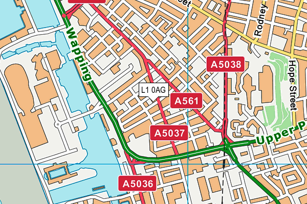 L1 0AG map - OS VectorMap District (Ordnance Survey)