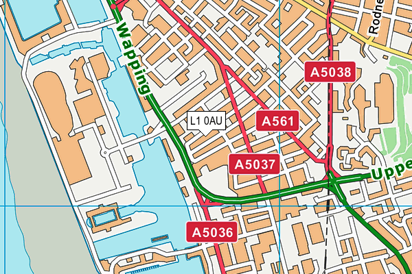 L1 0AU map - OS VectorMap District (Ordnance Survey)