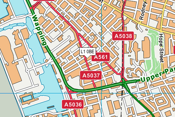 L1 0BE map - OS VectorMap District (Ordnance Survey) L1 0BE map - OS VectorMap District (Ordnance Survey)