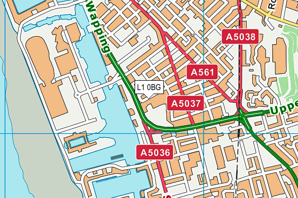 L1 0BG map - OS VectorMap District (Ordnance Survey)