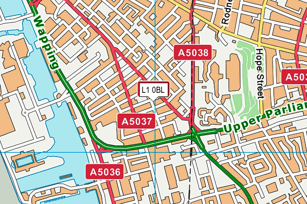L1 0BL map - OS VectorMap District (Ordnance Survey)