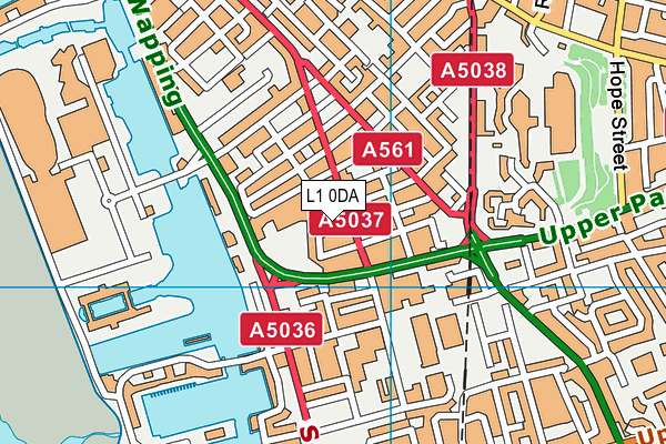 L1 0DA map - OS VectorMap District (Ordnance Survey) L1 0DA map - OS VectorMap District (Ordnance Survey)