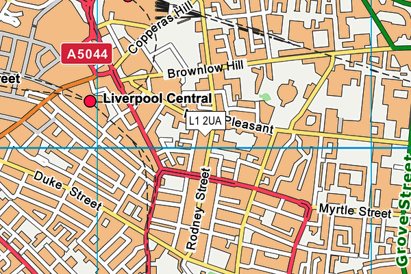 L1 2UA map - OS VectorMap District (Ordnance Survey)