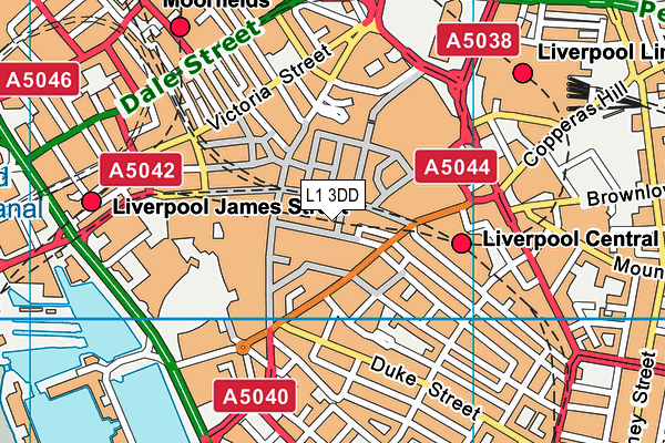 L1 3DD map - OS VectorMap District (Ordnance Survey) L1 3DD map - OS VectorMap District (Ordnance Survey)