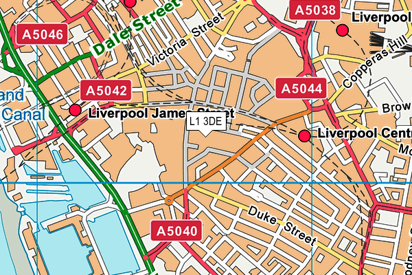 L1 3DE map - OS VectorMap District (Ordnance Survey) L1 3DE map - OS VectorMap District (Ordnance Survey)