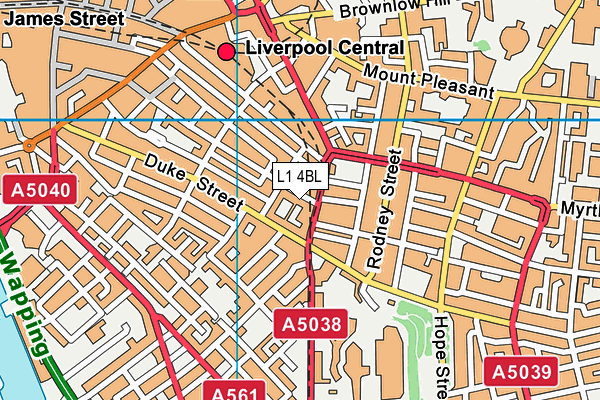 L1 4BL map - OS VectorMap District (Ordnance Survey) L1 4BL map - OS VectorMap District (Ordnance Survey)