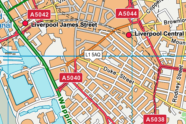 L1 5AQ map - OS VectorMap District (Ordnance Survey)