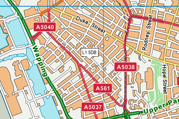 L1 5DB map - OS VectorMap District (Ordnance Survey) L1 5DB map - OS VectorMap District (Ordnance Survey)