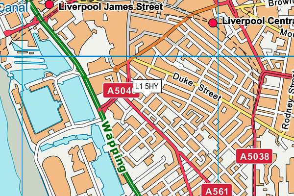 L1 5HY map - OS VectorMap District (Ordnance Survey)