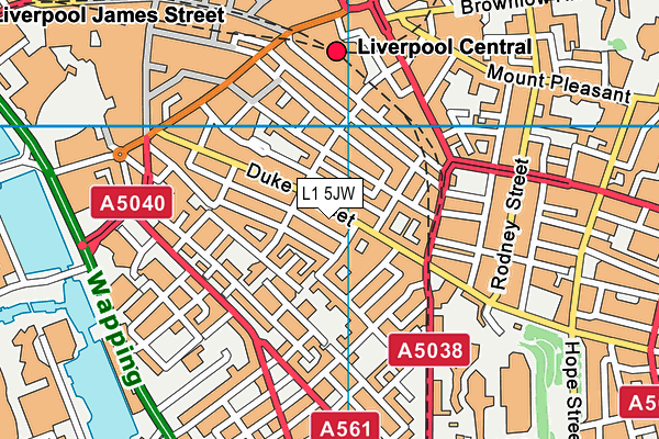 L1 5JW map - OS VectorMap District (Ordnance Survey)