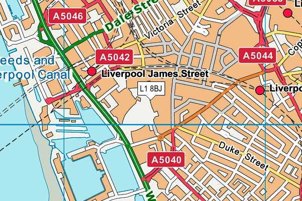 L1 8BJ map - OS VectorMap District (Ordnance Survey) L1 8BJ map - OS VectorMap District (Ordnance Survey)