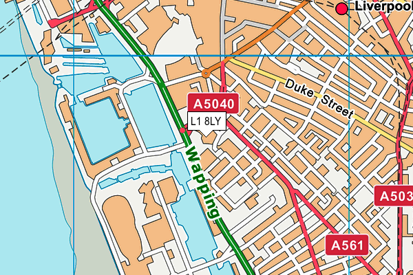 L1 8LY map - OS VectorMap District (Ordnance Survey) L1 8LY map - OS VectorMap District (Ordnance Survey)