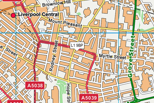 L1 9BP map - OS VectorMap District (Ordnance Survey) L1 9BP map - OS VectorMap District (Ordnance Survey)