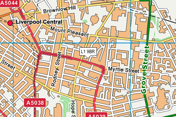 L1 9BR map - OS VectorMap District (Ordnance Survey) L1 9BR map - OS VectorMap District (Ordnance Survey)