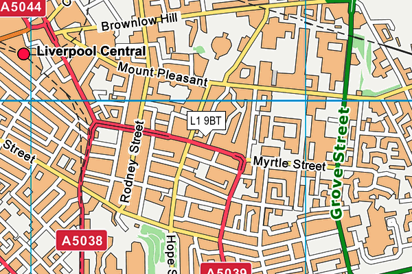 L1 9BT map - OS VectorMap District (Ordnance Survey) L1 9BT map - OS VectorMap District (Ordnance Survey)