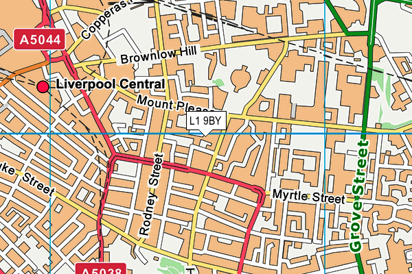 L1 9BY map - OS VectorMap District (Ordnance Survey) L1 9BY map - OS VectorMap District (Ordnance Survey)