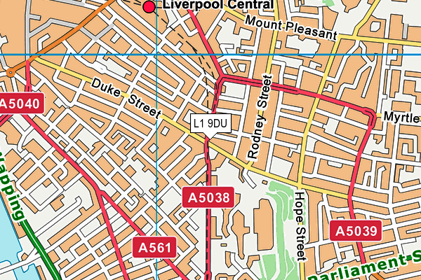 L1 9DU map - OS VectorMap District (Ordnance Survey)