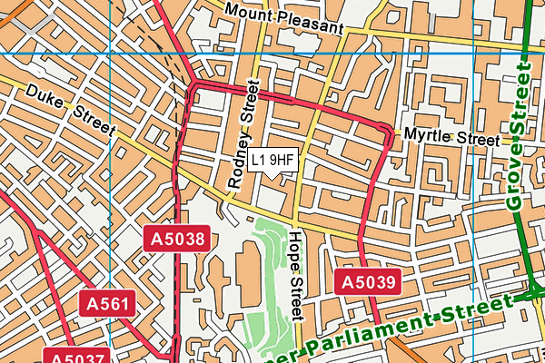 L1 9HF map - OS VectorMap District (Ordnance Survey) L1 9HF map - OS VectorMap District (Ordnance Survey)