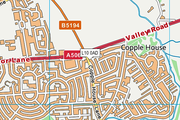 L10 0AD map - OS VectorMap District (Ordnance Survey) L10 0AD map - OS VectorMap District (Ordnance Survey)
