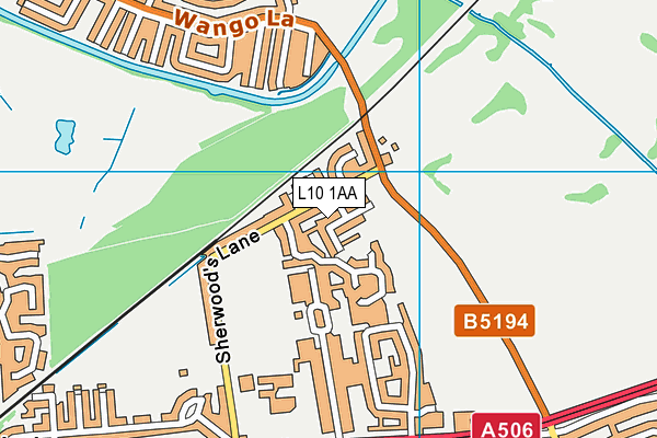 L10 1AA map - OS VectorMap District (Ordnance Survey) L10 1AA map - OS VectorMap District (Ordnance Survey)