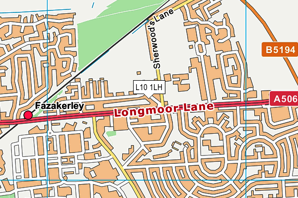 L10 1LH map - OS VectorMap District (Ordnance Survey) L10 1LH map - OS VectorMap District (Ordnance Survey)