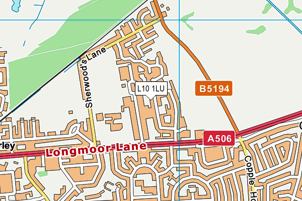 L10 1LU map - OS VectorMap District (Ordnance Survey) L10 1LU map - OS VectorMap District (Ordnance Survey)
