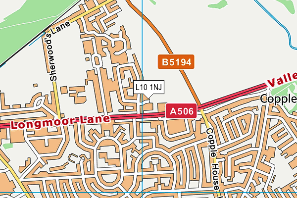 L10 1NJ map - OS VectorMap District (Ordnance Survey) L10 1NJ map - OS VectorMap District (Ordnance Survey)