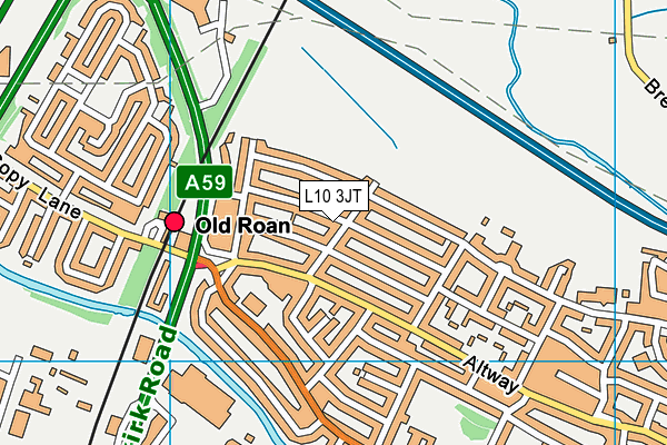 L10 3JT map - OS VectorMap District (Ordnance Survey)