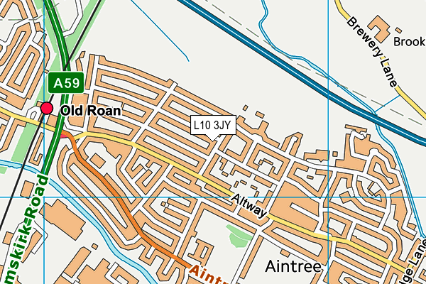 L10 3JY map - OS VectorMap District (Ordnance Survey) L10 3JY map - OS VectorMap District (Ordnance Survey)