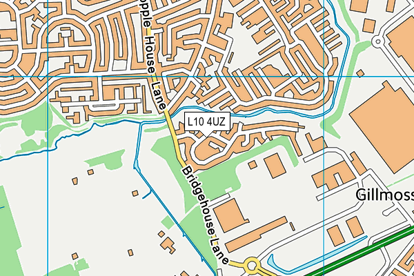 L10 4UZ map - OS VectorMap District (Ordnance Survey) L10 4UZ map - OS VectorMap District (Ordnance Survey)