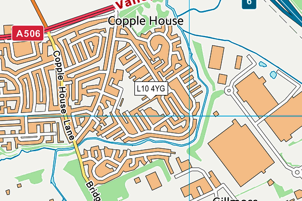 L10 4YG map - OS VectorMap District (Ordnance Survey)