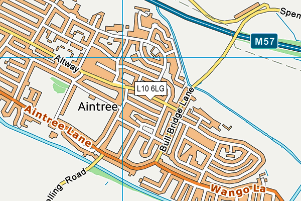 L10 6LG map - OS VectorMap District (Ordnance Survey)