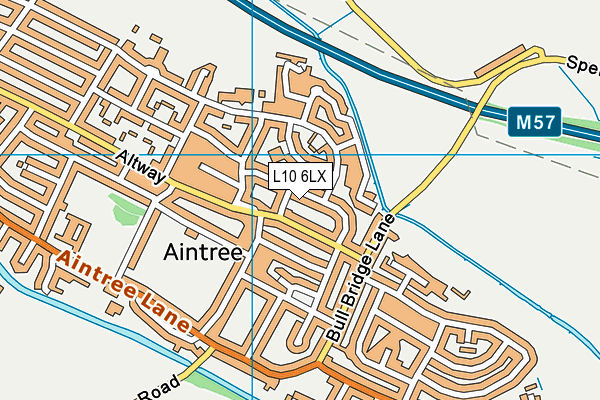 L10 6LX map - OS VectorMap District (Ordnance Survey)