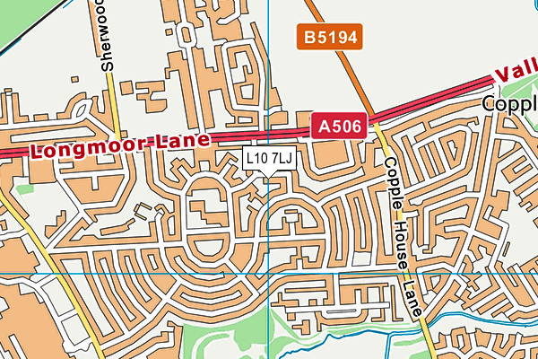 L10 7LJ map - OS VectorMap District (Ordnance Survey) L10 7LJ map - OS VectorMap District (Ordnance Survey)