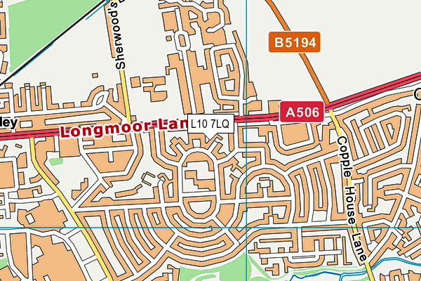 L10 7LQ map - OS VectorMap District (Ordnance Survey) L10 7LQ map - OS VectorMap District (Ordnance Survey)