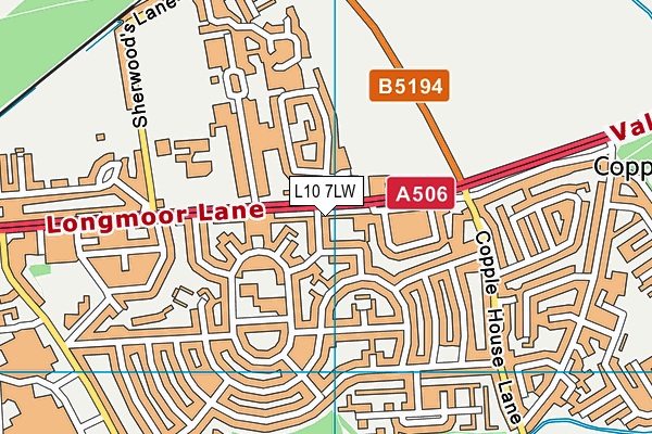 L10 7LW map - OS VectorMap District (Ordnance Survey) L10 7LW map - OS VectorMap District (Ordnance Survey)