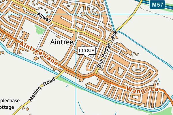 L10 8JE map - OS VectorMap District (Ordnance Survey)