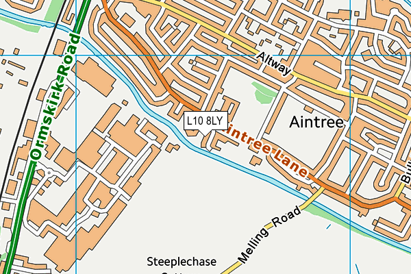L10 8LY map - OS VectorMap District (Ordnance Survey)