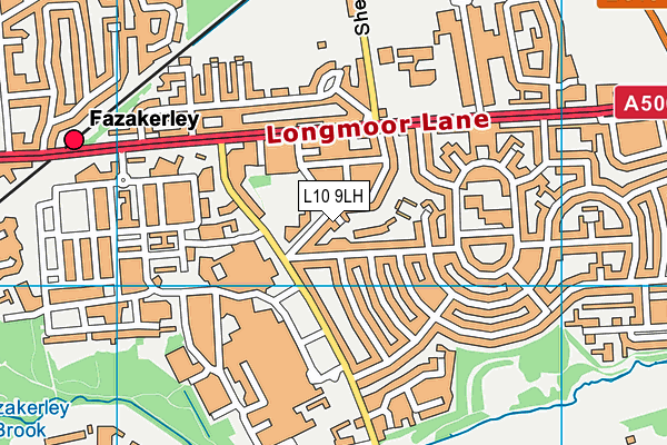 L10 9LH map - OS VectorMap District (Ordnance Survey) L10 9LH map - OS VectorMap District (Ordnance Survey)