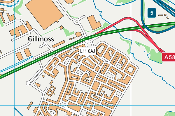 L11 0AJ map - OS VectorMap District (Ordnance Survey) L11 0AJ map - OS VectorMap District (Ordnance Survey)