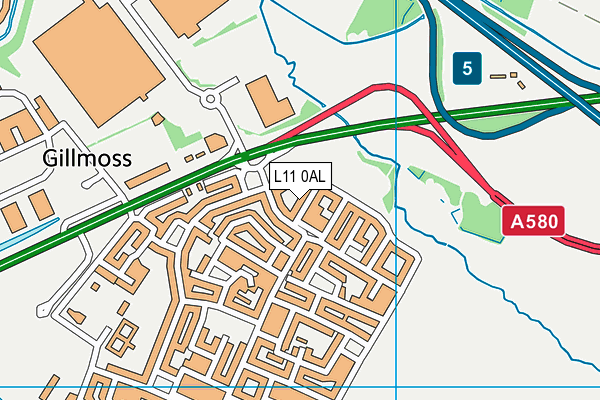 L11 0AL map - OS VectorMap District (Ordnance Survey) L11 0AL map - OS VectorMap District (Ordnance Survey)