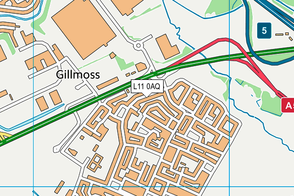 L11 0AQ map - OS VectorMap District (Ordnance Survey) L11 0AQ map - OS VectorMap District (Ordnance Survey)
