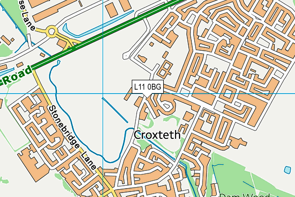 L11 0BG map - OS VectorMap District (Ordnance Survey) L11 0BG map - OS VectorMap District (Ordnance Survey)