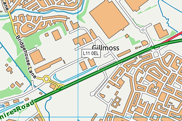 L11 0EL map - OS VectorMap District (Ordnance Survey) L11 0EL map - OS VectorMap District (Ordnance Survey)