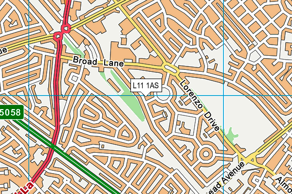 L11 1AS map - OS VectorMap District (Ordnance Survey) L11 1AS map - OS VectorMap District (Ordnance Survey)